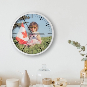 Custom Wall Clock Canada Flag