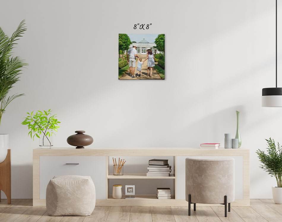 Square Room View Canvas Prints