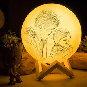 Custom Photo Moon Lamp Father's Day Sale Canada