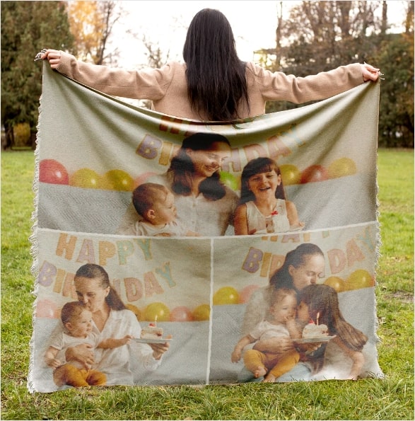 Custom collage blankets sale