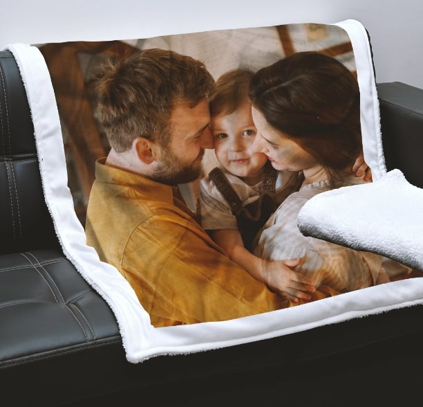 Personalised picture blanket sale